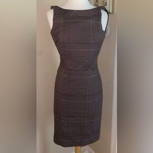 dress | h&m | size 4 | brown plaid